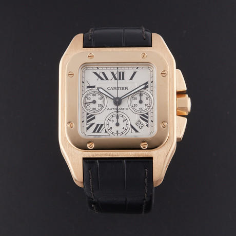 Cartier Santos 100 Chronograph Automatic // W20096Y1 // Pre-Owned