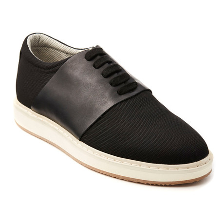 Zane Sneaker // Black Canvas + Leather (Euro: 40)