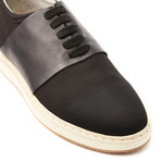 Zane Sneaker // Black Canvas + Leather (Euro: 45)
