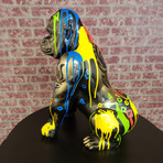 Unique Gorilla Sculpture // Enrique Ermus Hand Painted