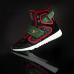 Atlas III Velvet Sneaker // Black + Green + Red (US: 9)