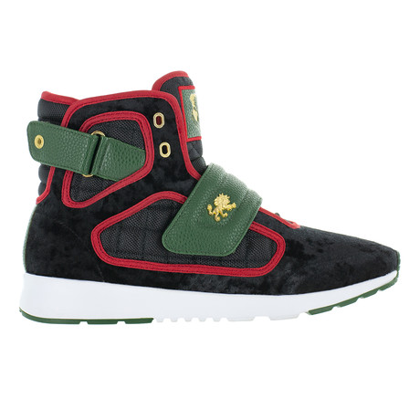 Atlas III Velvet Sneaker // Black + Green + Red (US: 7)