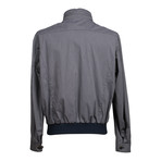 Pinstripe Jacket // Gray + Navy (L)