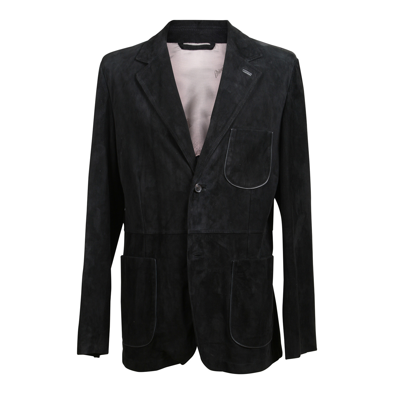 Suede Blazer Overcoat // Black (S) - Brioni - Touch of Modern