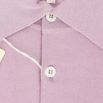 Brioni // Cashmere Blend Polo Knitted Sweater // Pink (Euro: 54)