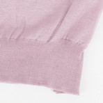 Brioni // Cashmere Blend Polo Knitted Sweater // Pink (Euro: 48)