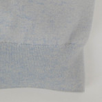 Cashmere V-Neck Knit Sweater // Blue (Euro: 44)