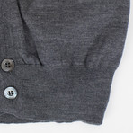 Brioni // Wool Knitted Cardigan Sweater Vest // Gray (Euro: 44)