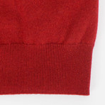 Brioni // Cashmere Knitted Crewneck Sweater // Red (Euro: 56)