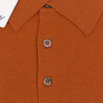 Brioni // Wool Polo Sweater // Orange (Euro: 44)