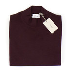 Brioni // Cashmere Blend Turtleneck Knitted Sweater // Burgundy (Euro: 60)