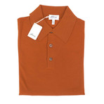 Brioni // Wool Polo Sweater // Orange (Euro: 52)
