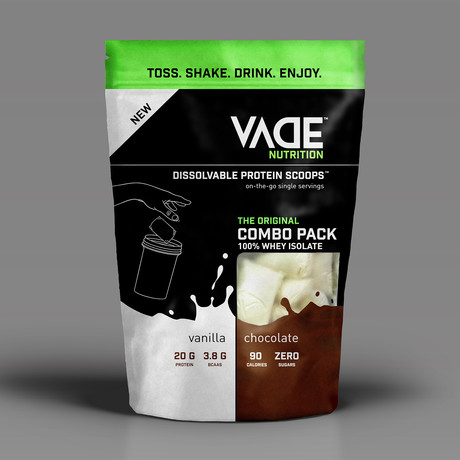 Chocolate + Vanilla // Whey Isolate Dissolvable Protein Scoops // 30 Servings