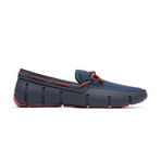 Braided Lace Loafer // Navy + Red Lacquer (US: 11)