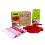 Tortilla Press Kit // Red Cast Iron with Servilleta