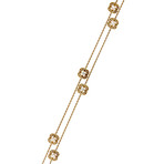 Vintage Mauboussin 18k Yellow Gold Diamond Necklace // Chain: 36.5"