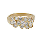 Vintage Van Cleef & Arpels 18k Yellow Gold Diamond Ring // Ring Size: 5.25
