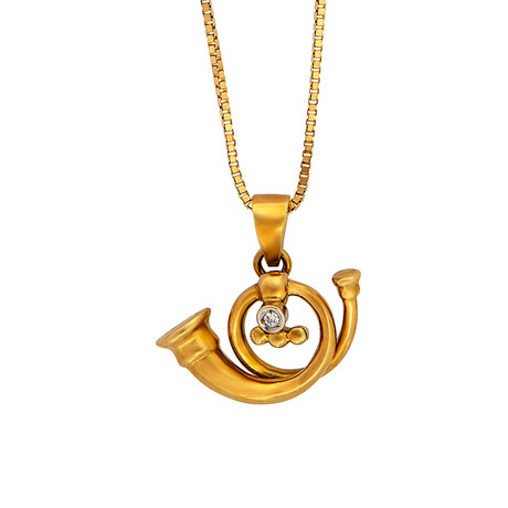 Vintage Salvini 18k Yellow Gold Diamond Necklace // Chain: 17"