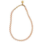 Vintage MIMI 18k Yellow Gold - Pearl Necklace // Chain: 15"