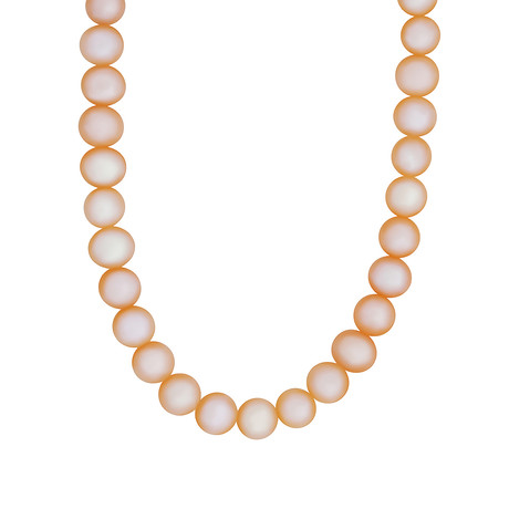 Vintage MIMI 18k Yellow Gold Pearl Necklace // Chain: 15"