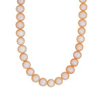 Vintage MIMI 18k Yellow Gold Pearl Necklace // Chain: 15"