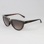 Valentino Women's V647SR Sunglasses // Dark Havana + Stones