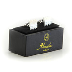 Exclusive Cufflinks + Gift Box // Silver Squares