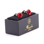 Exclusive Cufflinks + Gift Box // Red Roses