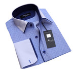 Reversible Cuff French Cuff Shirt // Light Blue (M)