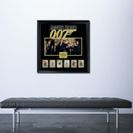 Signed + Framed Card Collage // James Bond