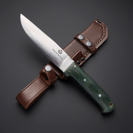 D2 // Convex Grind Bushcraft-Camping Knife