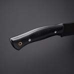 D2 // Large Black Powder Coat Skinning Knife