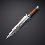 D2 // Arkansaw Toothpick Blue-Turquoise Dagger Knife