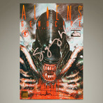 Aliens Genocide #1 1991 // Sigourney Weaver & Arthur Suydam Signed Comic // Custom Frame (Signed Comic Book Only)