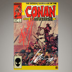 Conan Universe #1 1986 // Stan Lee + Arnold Schwarzenegger Signed Comic // Custom Frame (Signed Comic Book Only)