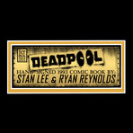 Deadpool #1 1993 // Stan Lee + Ryan Reynolds Signed Comic // Custom Frame (Signed Comic Book + Custom Frame)