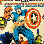 Captain America #1 1977 Marvel Super Action // Stan Lee Signed Comic // Custom Frame (Signed Comic Book Only)