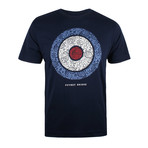 Paisley Target T-Shirt // Navy (L)