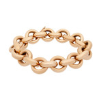 Bucherer 18k Rose Gold Large Round Link Bracelet