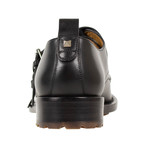 Valentino // Double Monkstrap Leather Dress Shoes // Black (US: 10)