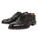Valentino // Rockstud Lace Up Wholecut Leather Dress Shoes // Black (US: 10)