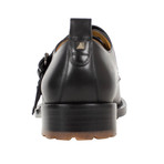 Valentino // Double Monkstrap Leather Dress Shoes + Dust Bag // Black (US: 10)