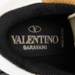 Valentino // Tiger Print Rockstud Suede Sneakers // Multi-Color (US: 7)