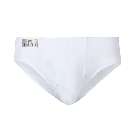 SHEATH Men's Dual Pouch Brief // Gold & White (XXX Large) - Sheath Underwear  - Touch of Modern