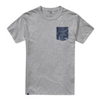 Union Flag T-Shirt // Grey Marl (2XL)
