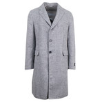 Belvest // Check Alpaca Blend Coat // Gray (Euro: 48)