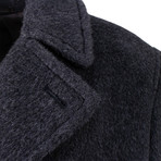Belvest // Wool Blend Double Breasted Coat // Gray (Euro: 50)