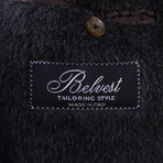 Belvest // Wool Blend Double Breasted Coat // Gray (Euro: 48)