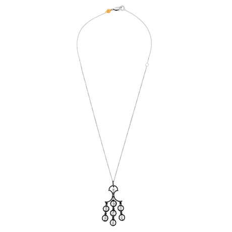 Damiani 18k White Gold + 18k Yellow Gold Diamond Necklace // Chain Length: 20"