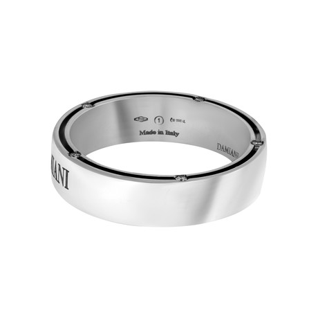 Damiani 18k White Gold Diamond Ring II // Ring Size: 10